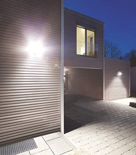 Steinel LS 300 S Spotlight, Black, 29.5 W LED Floodlight, 240° Motion Sensor, 12 m Range, 4000 K Neutral White, Aluminium