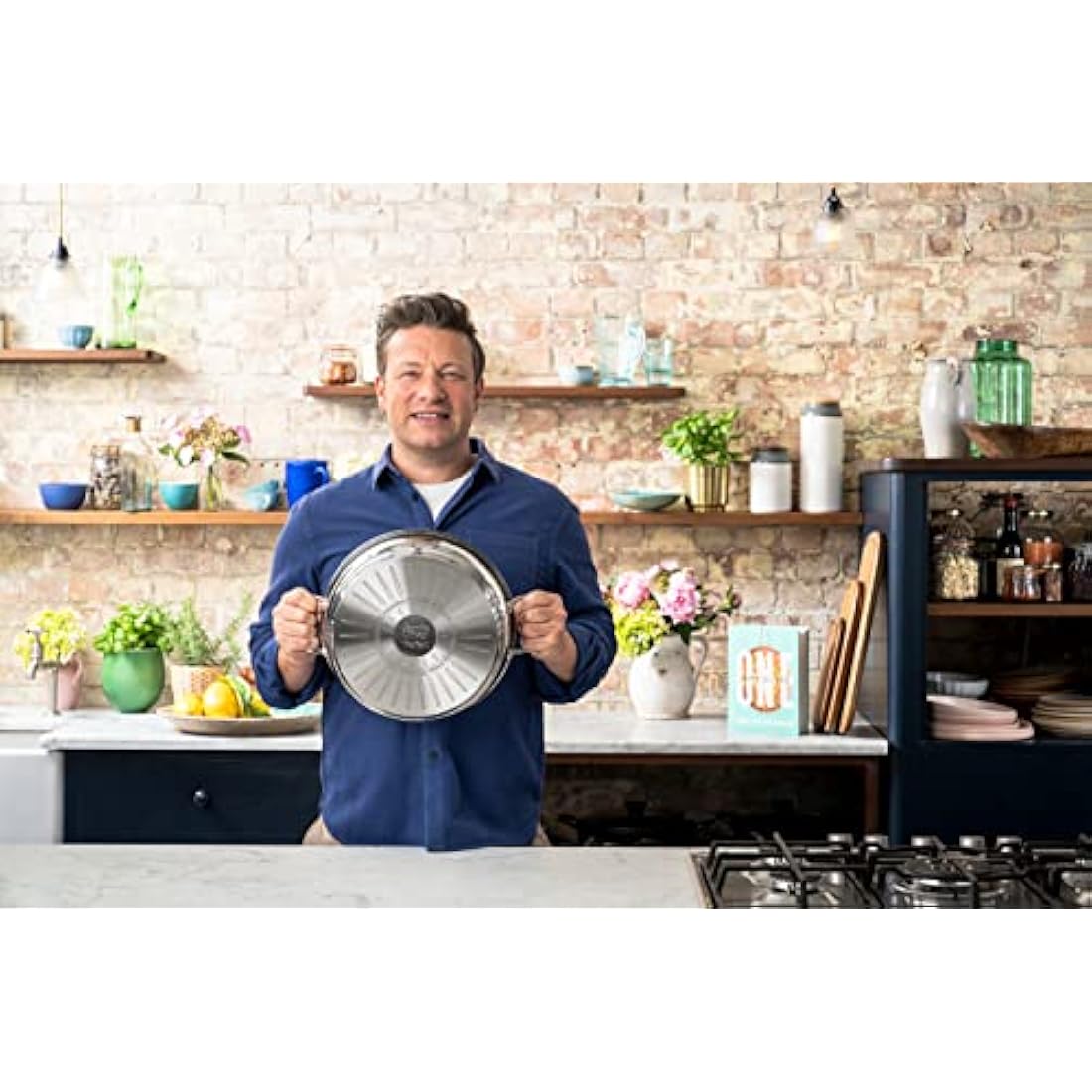 Tefal Jamie Oliver Cooks Classic Stainless Steel 30cm Shallow Pan