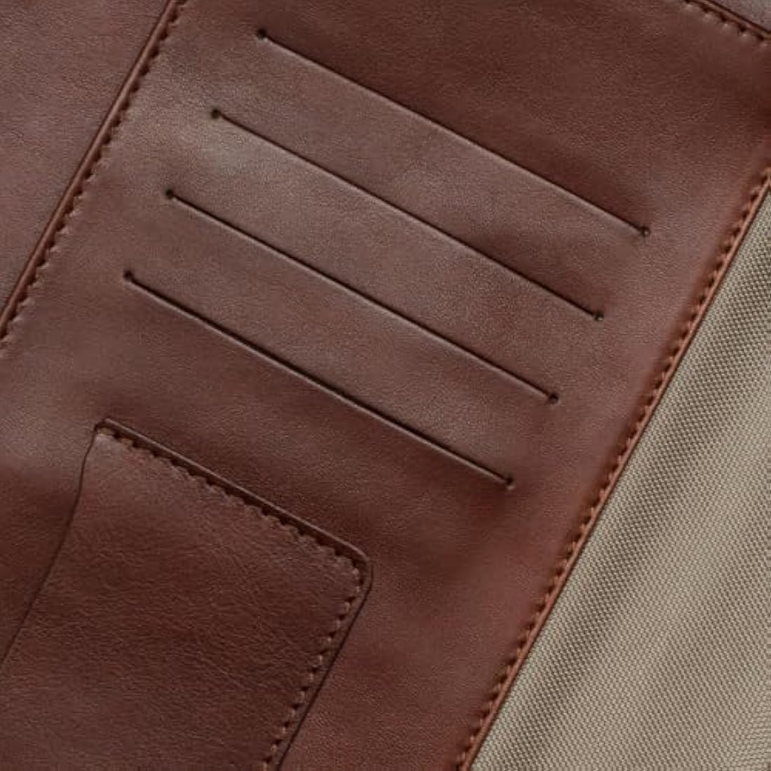 Maruse Luxury Leather Portfolio – Zip-Around Executive Folio & Organiser, Laptop & iPad Sleeve – Handmade in Italy, Brown