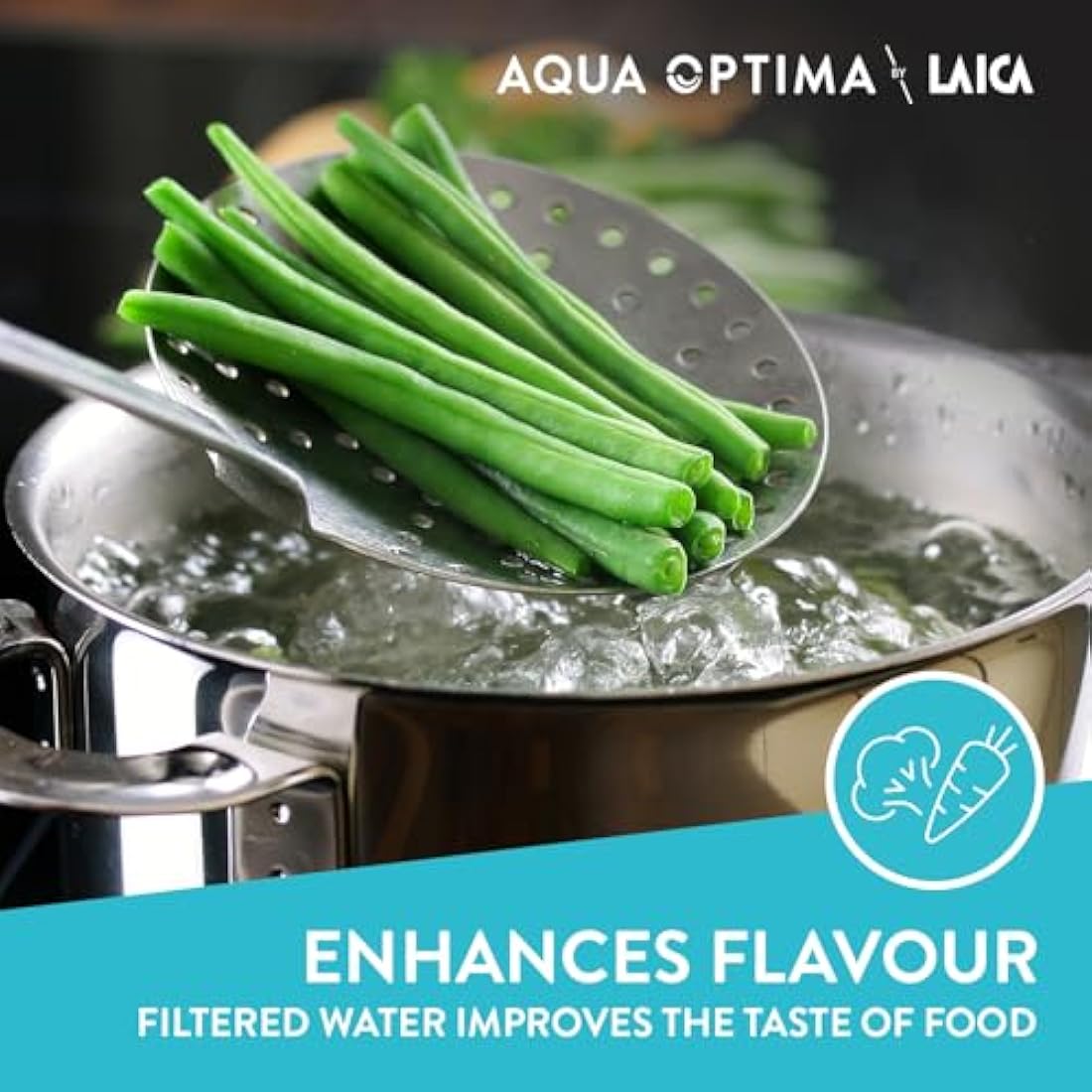 Aqua Optima Evolve+ Water Filter Cartridges 12 Pack - Fits Brita Jugs & Alternative for Maxtra Filters* - Reduces Limescale, Chlorine and Other Impurities - by LAICA (Packaging May Vary)