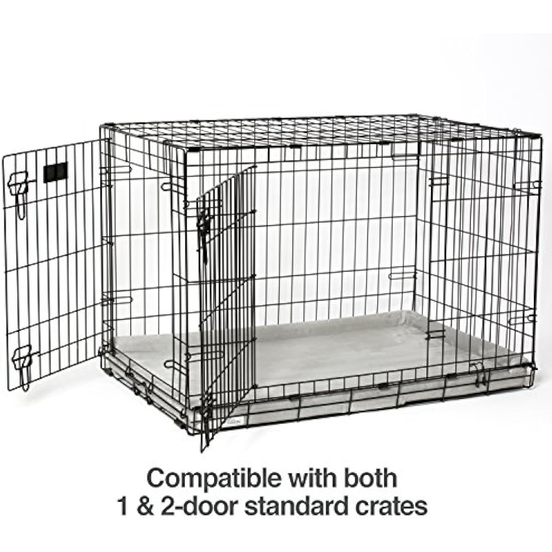 PetFusion PuppyChoice Puppy Crate Mat with Water Resistant Machine Washable Cover Dog Bed for Crate - Medium (89 x 56 cm)