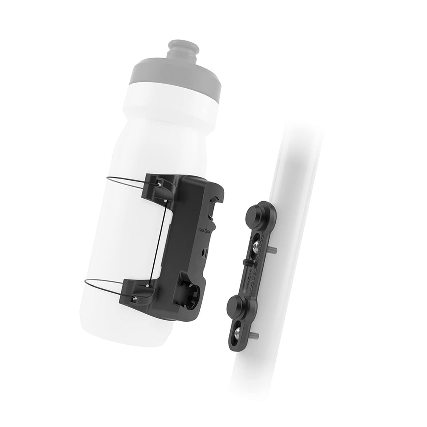Fidlock Uni connector and Bike Base Magnetic Bicycle Drink Bottle Holder, Bicycle Water Bottle with Holder, Black