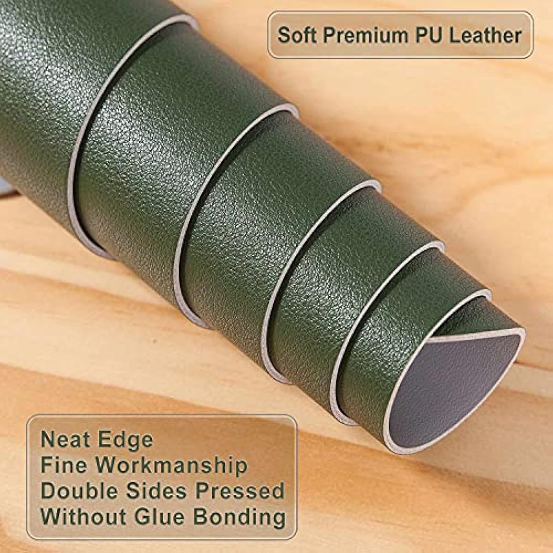 Desk Pad Large, Desk Mat, Extended Mouse Mat, Mouse Pad XL, Desk Blotter, DOBAOJIA Laptop Pad Writing Pad for Office/Home, Dual-Side Use PU Leather Waterproof 31.5" X 15.7" (Dark Green/Gray)
