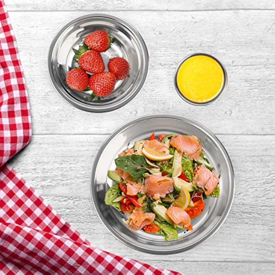 TOPZEA Stainless Steel Camping Plates and Bowls Set, Camping Mess Kits Camping Dish Set Tableware, Stainless Steel Dinnerware for Camping, Hiking, Picnic, RVs