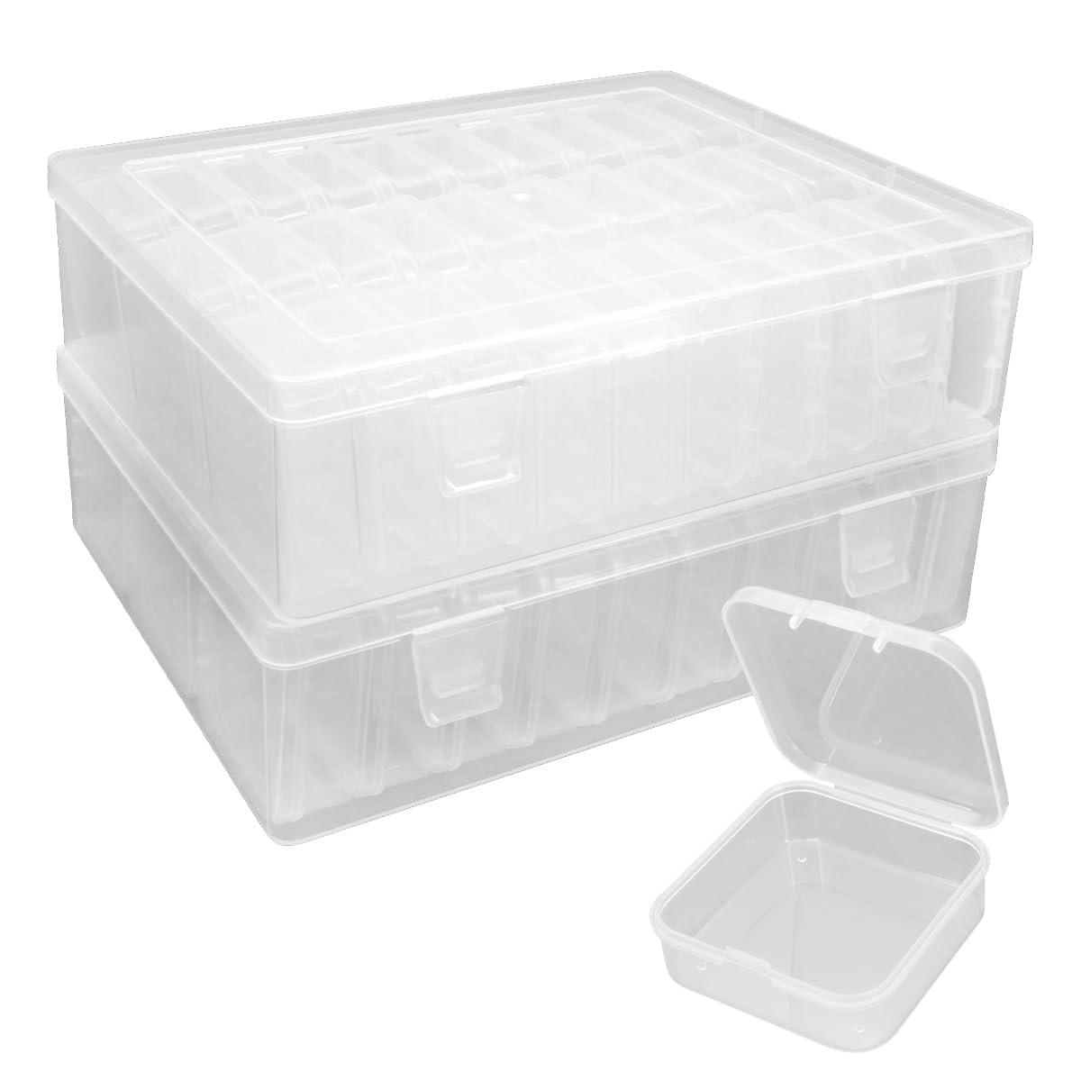 Yuhtech 30 Grids Bead Storage Boxes, Diamond Painting Art Accessories Storage Case