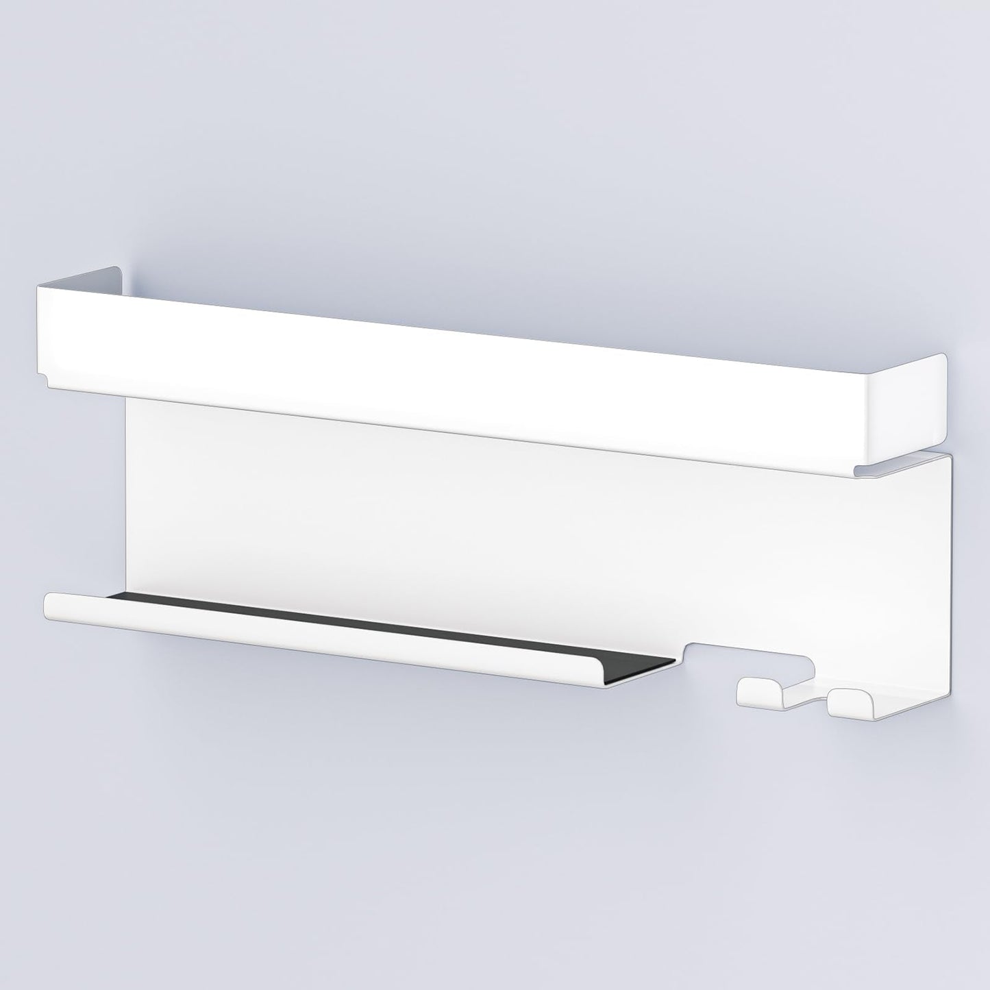 YYBO Hair Dryer Holder Wall Mount for Curling Irons Styler Attachments, Adhesive Hair Dryer And Straightener Holder, Hairdryer Holder Wall Mounted