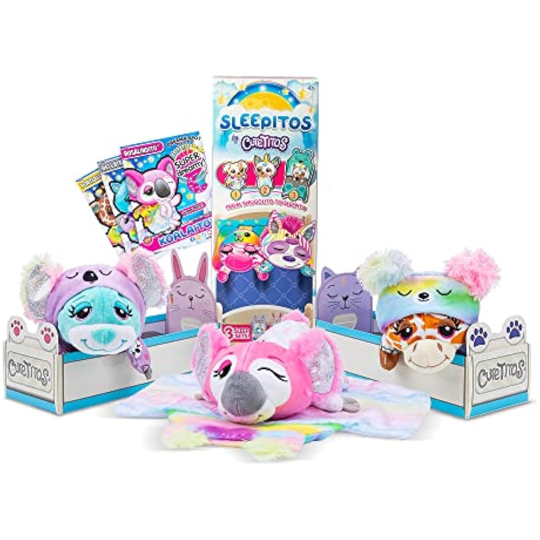 Cutetitos | Sleepitos | Snuggle Plush Bedtime Toys, Children's Toys, Surprise Stuffed Animals, Collectable Scented Plush Toys, 18 cm Soft Toy for Girls and Boys Ages 3+ | Basic Fun 39309