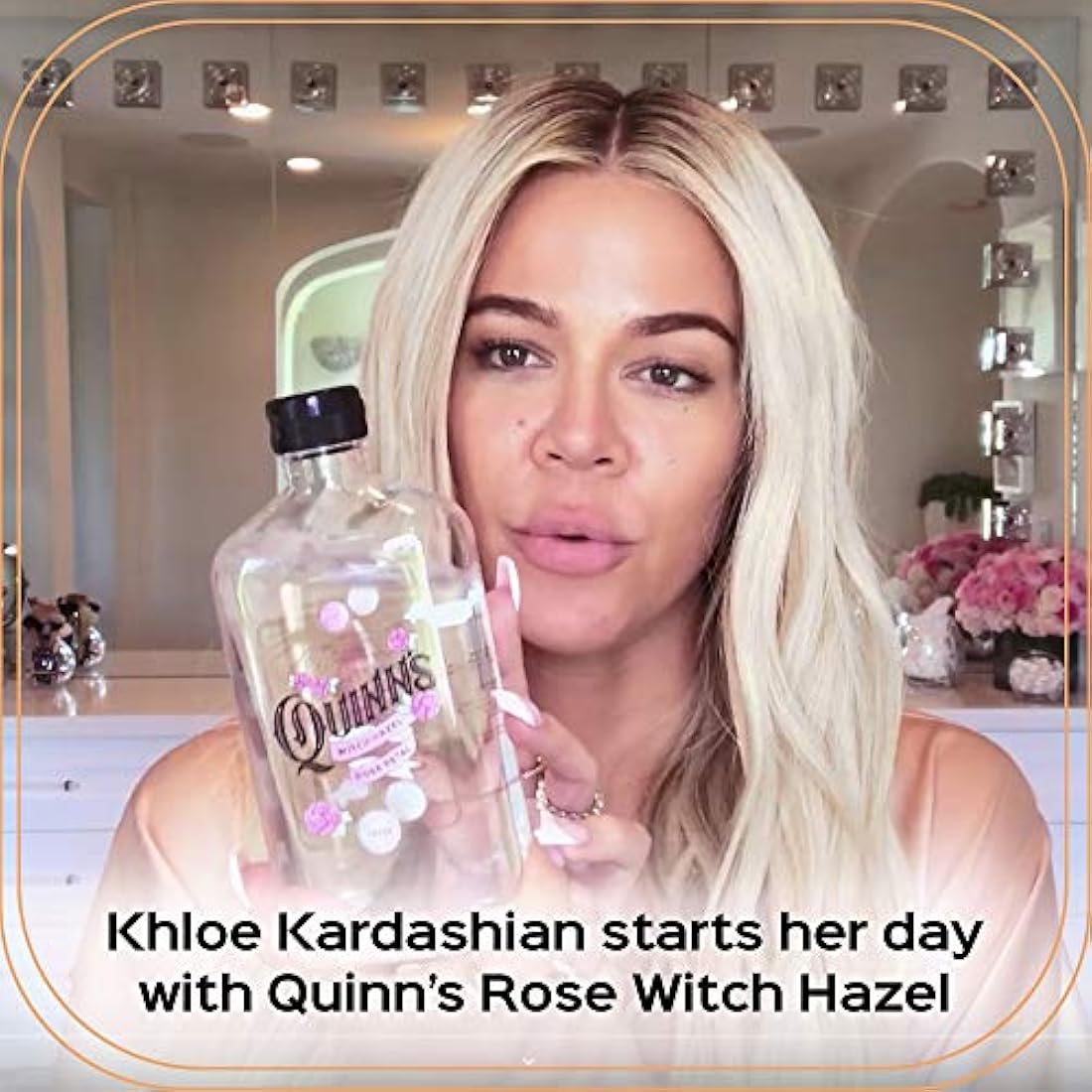 Quinns Alcohol-Free Witch Hazel 16Oz - Rose Petal & Aloe Vera Natural Toner for Face & Skin