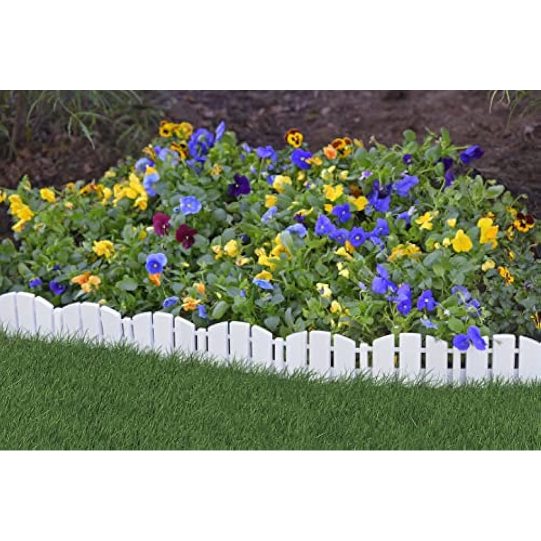 Dimex 3600WT-15C-6 Decorative Adirondak No-Dig Landscape Edging Kit-White