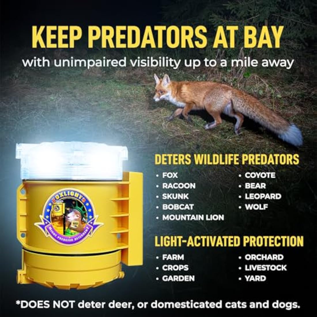 Gallagher Foxlights Battery Fox Deterrent