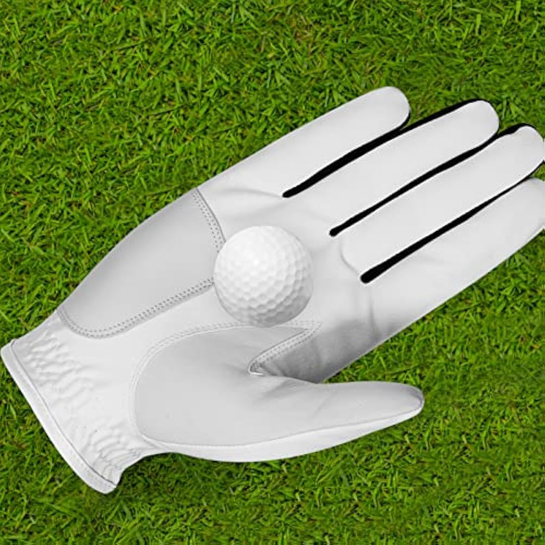 SAWANS Golf Glove Men's Durable Premium Leather Left Hand Right All Weather Grip Golfer Gloves Non Slip Flexible Golfing