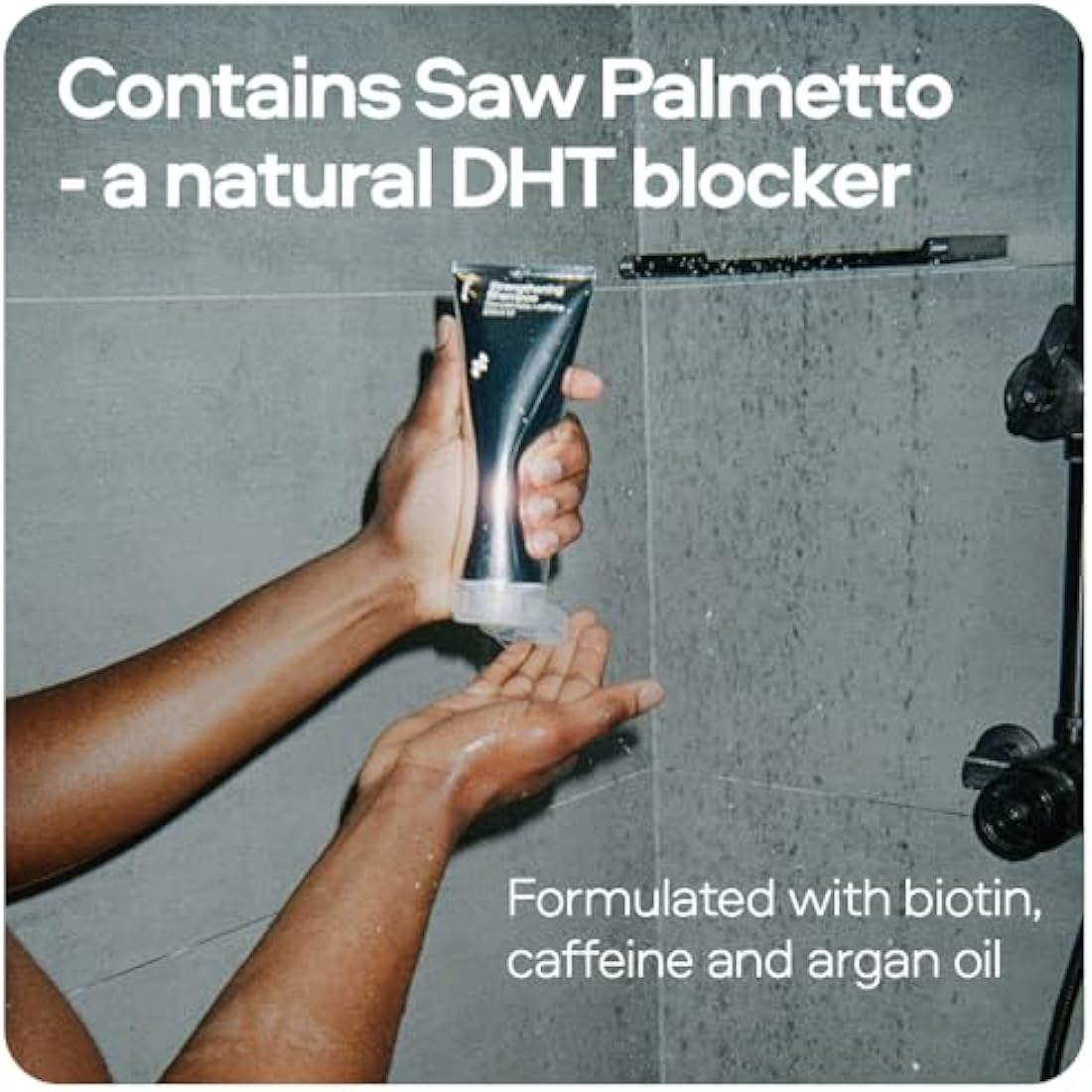Sons Hair Growth Shampoo For Men. DHT Blocker. Thickening Formula Promotes Strong & Thick Regrowth. Contains Saw Palmetto, Argan Oil, Caffeine, & Rosemary. 3 Month Supply. Made in Europe.