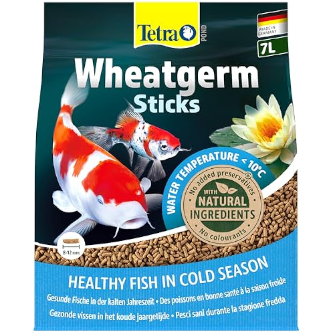 Tetra Wheatgerm Pond Fish Food Sticks 1.4kg - for cold weather feeding