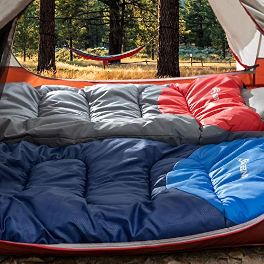 BISINNA Sleeping Bag with Pillow - 4 Season Lightweight Waterproof Warm Sleeping Bag with a compression sack for Adults, Women, Men's Outdoors Camping, Hiking, Backpacking