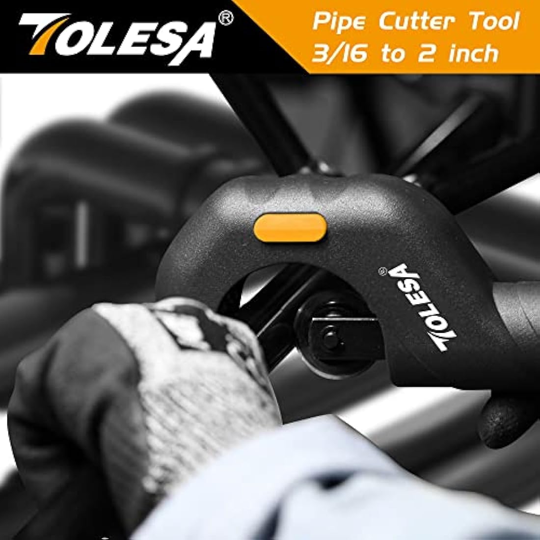 TOLESA Pipe Cutter 5-50mm, Heavy Duty Copper Tube Cutter with Deburring Tool Inner-Outer Reamer Conduit Cutter Plumbing Tools for Cutting Copper Brass Aluminum Thin Stainless Steel Pipe