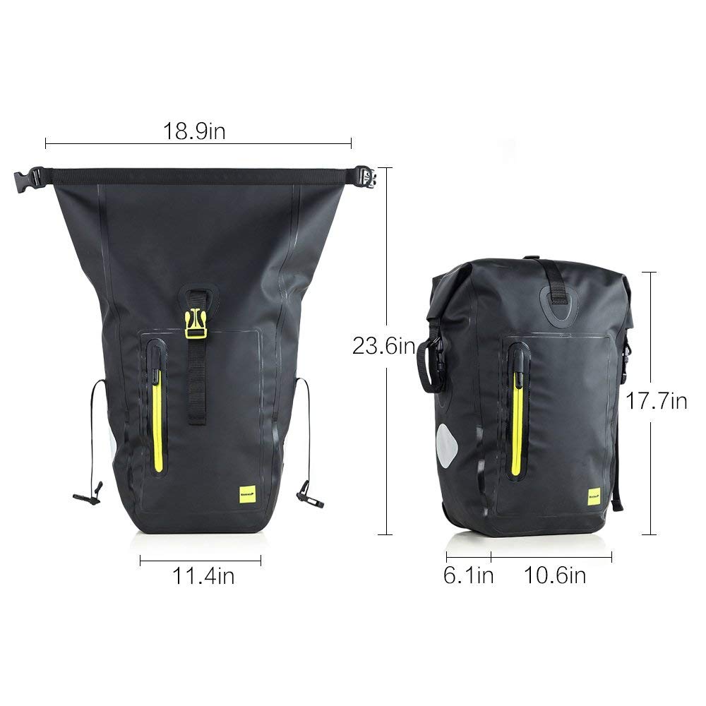 Rhinowalk Bike Bag Waterproof Bike Pannier Bag 25L,(for Bicycle Cargo Rack Saddle Bag Shoulder Bag Laptop Pannier Rack Bicycle Bag Professional