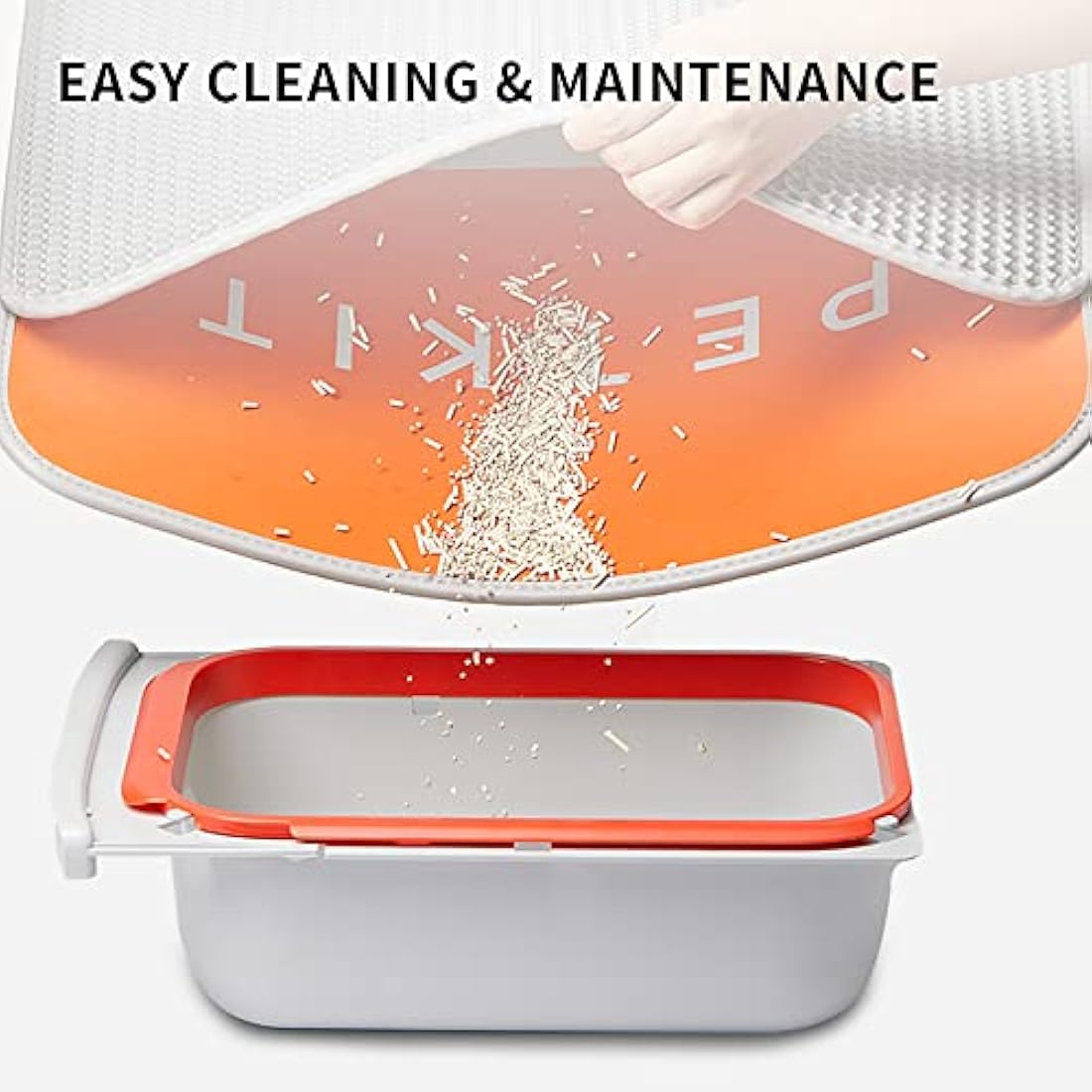 PETKIT Cat Litter Catcher Mat, Urine Proof, EVA Material, Double Layer Honeycomb Design, Easy Clean
