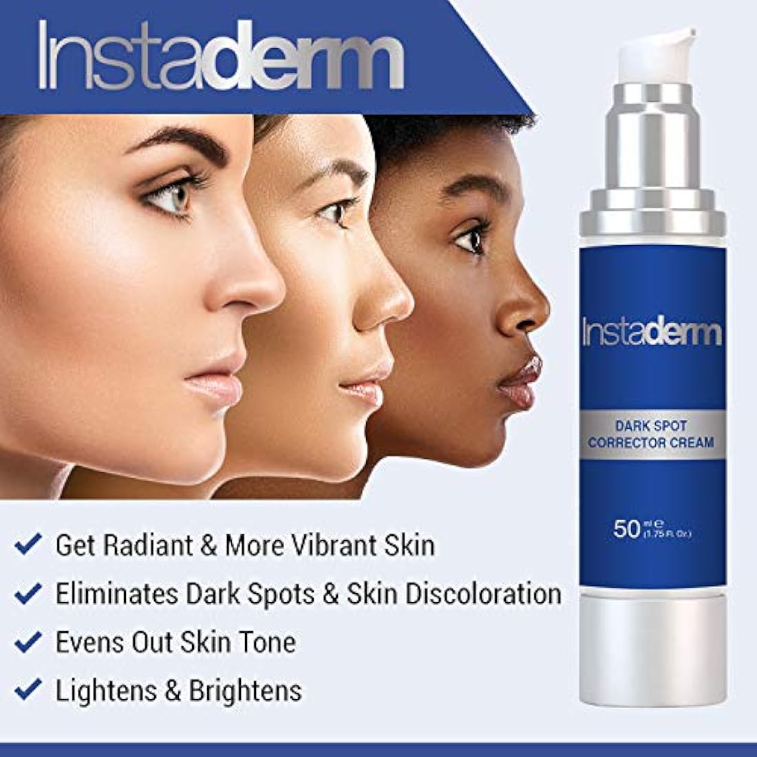 Dark Spot Corrector Cream- Naturally Fades Dark Spots, Sun Spots, Age Spots, Acne Blemish Scars, Brown Spots & Freckles for Brighter Lighter Hydrated Looking Skin.