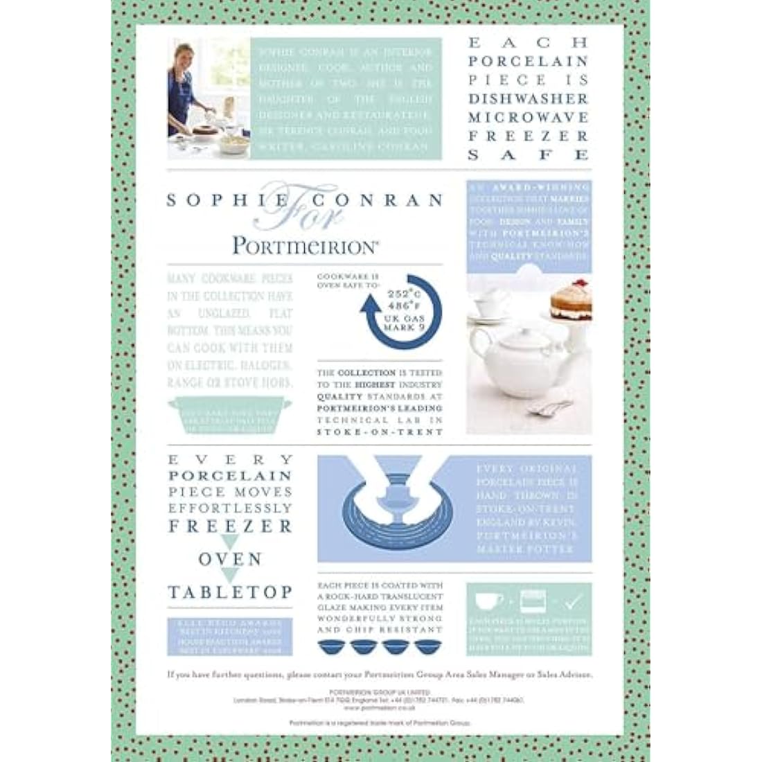 Portmeirion Home & Gifts Gravy Boat & Stand, Porcelain, White, 22.5 x 18 x 10 cm