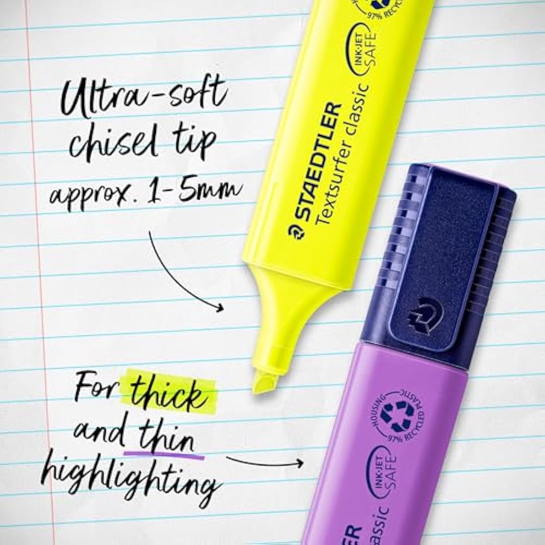 STAEDTLER 364-23 Textsurfer Classic Highlighter - Pink (Box of 10)