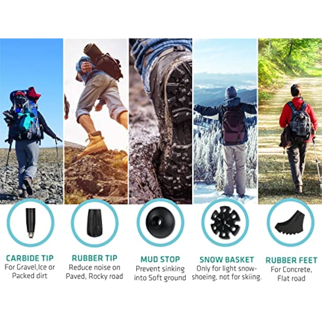 TREKOLOGY Walking Poles Women TREK-Z, Nordic Walking Poles for Men, Hiking Sticks for Men, Nordic Walking Sticks for Hiking Poles for Women Trekking Poles for Women Foldable Walking Stick Hiking Gear