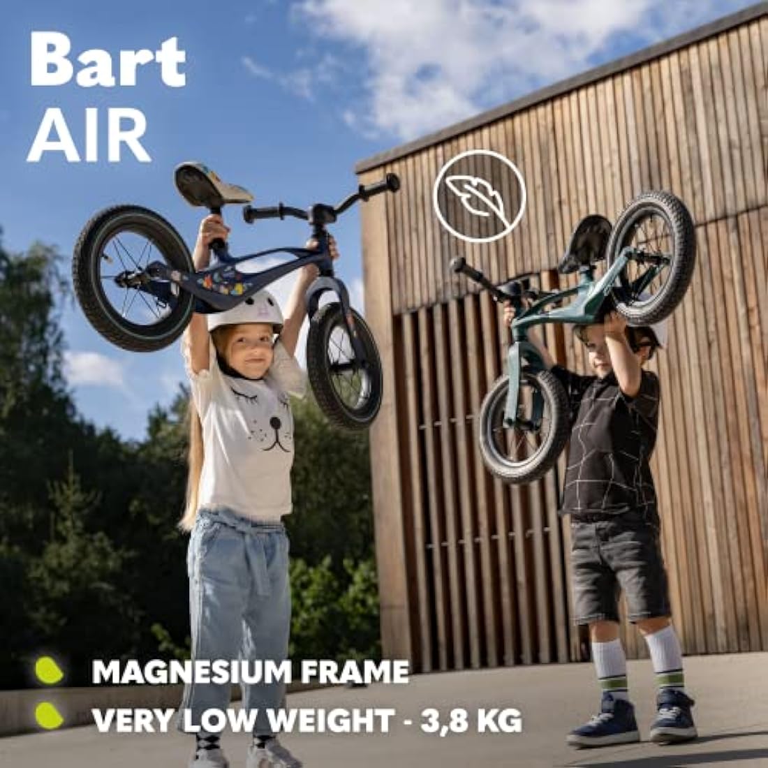 lionelo Bart Running Bike From 2 Years Up To 30Kg Magnesium Frame 12" Wheels Steering Wheel And Saddle Height Adjustable Steering Wheel Lock Footrest Carrying Handle Ultralight