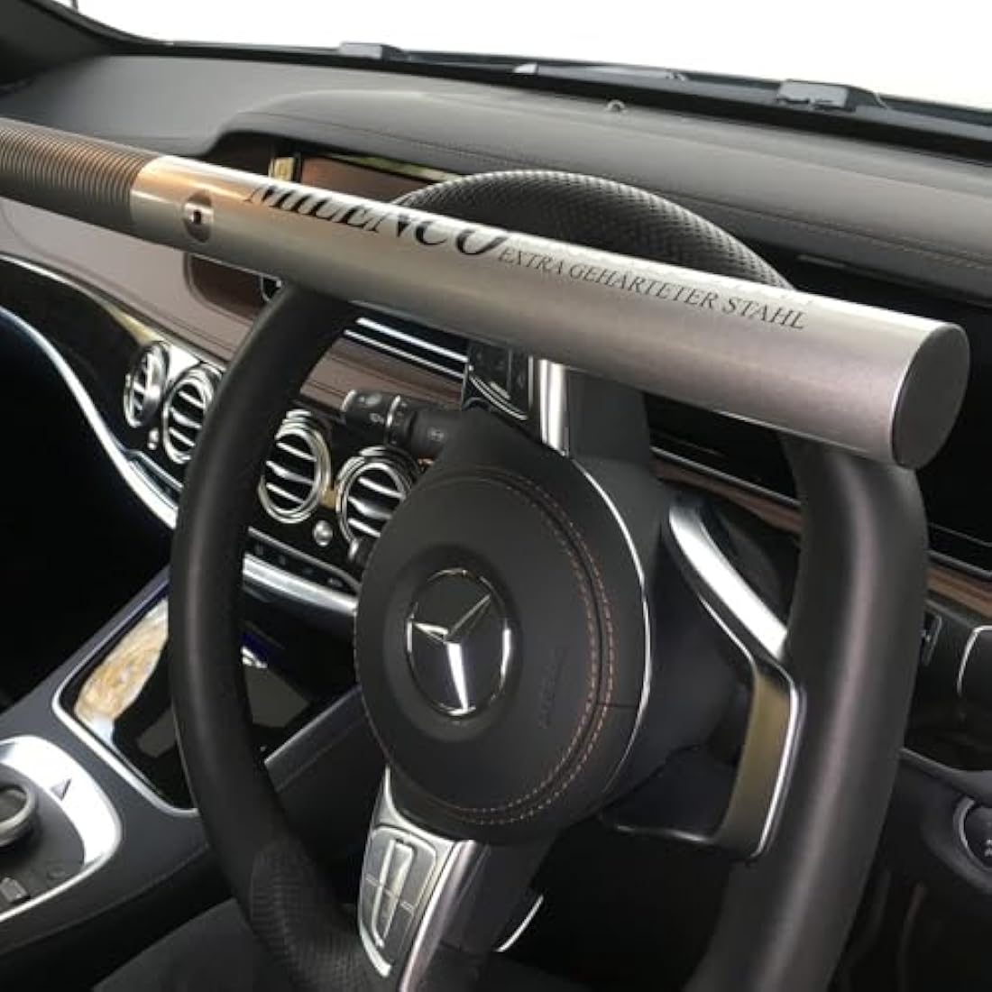 Milenco HS Silver Steering Wheel Lock