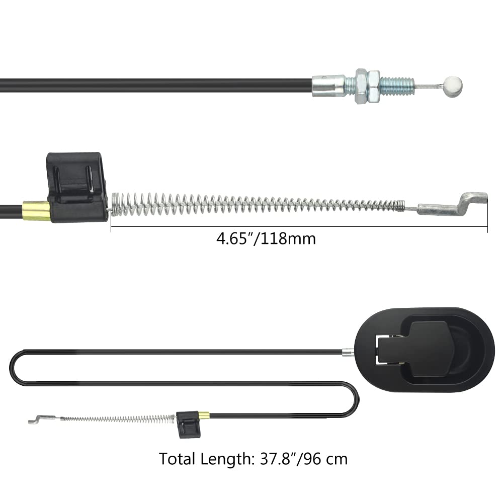 WMYCONGCONG 2 Set Sofa Recliner Release Pull Handle Replacement Parts Sofa Chair Couch Replacement Cable with D-Ring Compatible with Ashley and Most