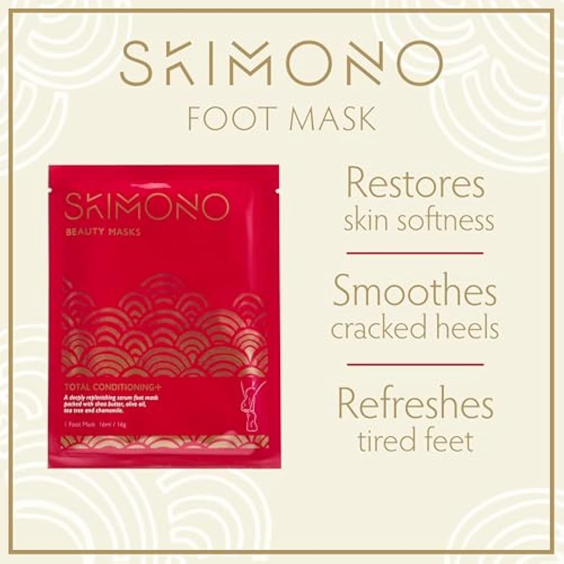 Skimono Super Indulgence Set - 4 Pack Facial Masks, Eye Masks, Hand & Foot Masks, Skincare Gift for Women, Hydrates & Nourishes