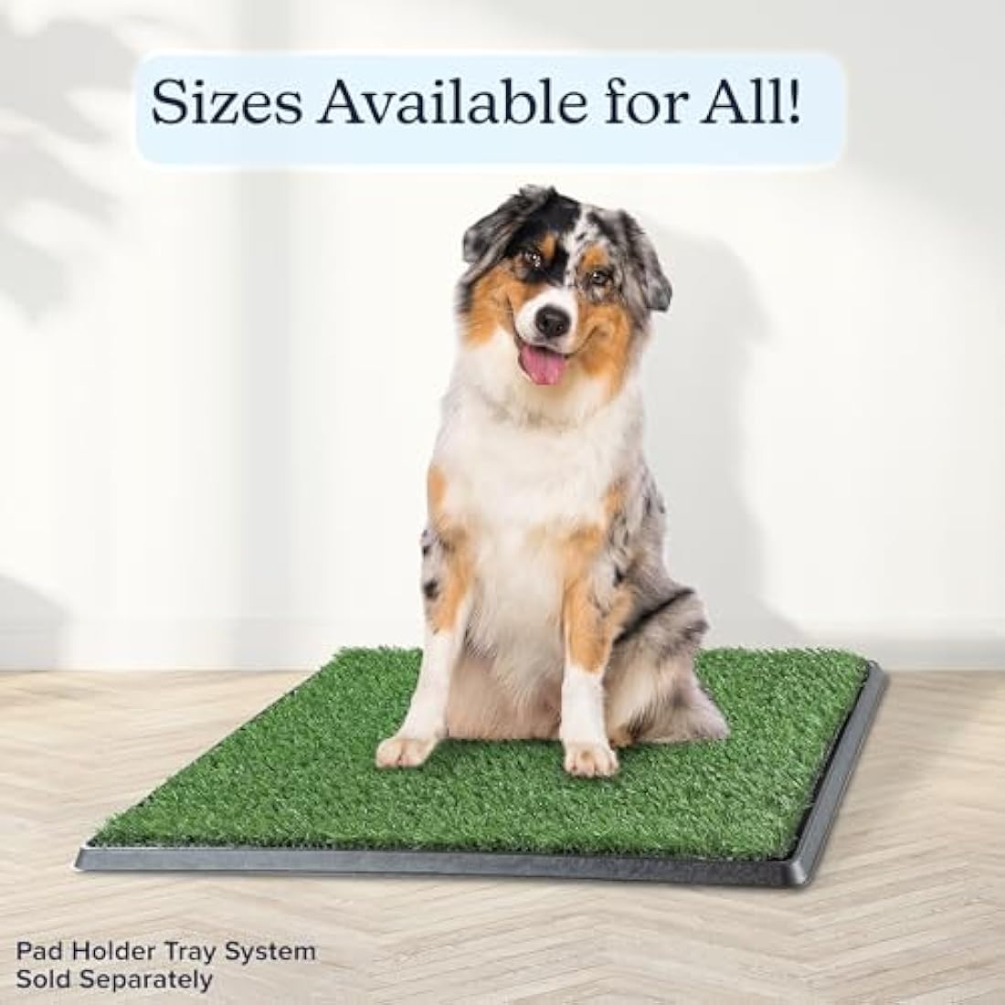 Artificial Grass Puppy Pee Pad for Dogs and Small Pets - 20x25 Reusable 3-Layer Training Potty Pad with Tray - Dog Housebreaking Supplies by PETMAKER,Green