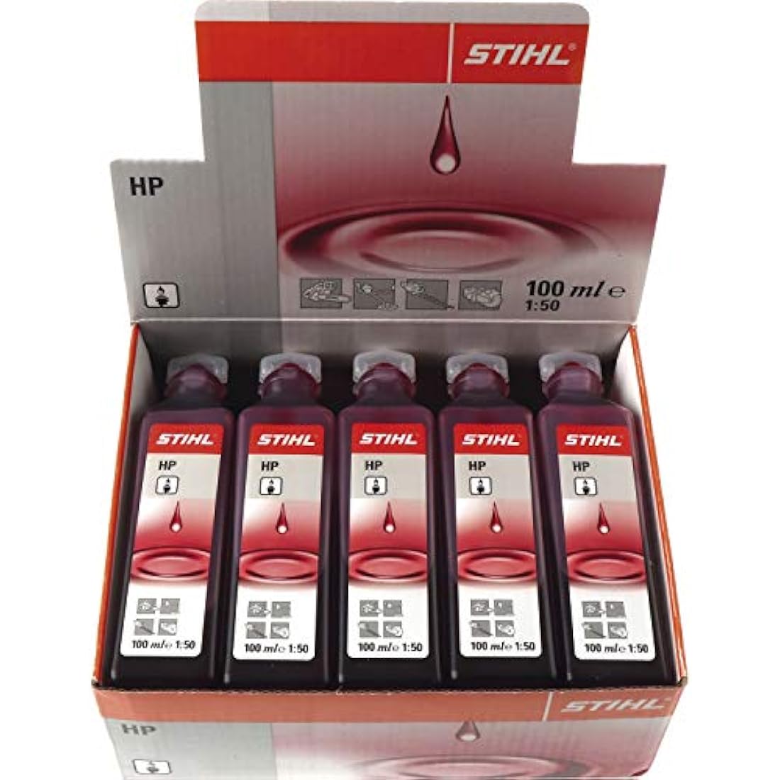 Stihl 7813198401 2-Stroke Engine Oil 1:50 100ml Pack of 10