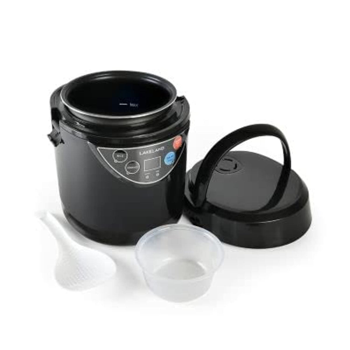Lakeland 2 Portion Mini Electric Rice Cooker  500ml Non-Stick Pan White Or Brown Rice & Porridge