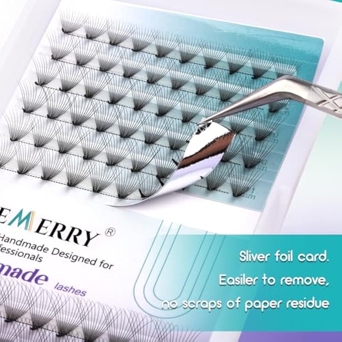 Pre Made Fan Eyelash Extensions 8D Fans 0.07mm D Curl 8-14mm Mix 8D Cluster Eyelash Extension Premade Fans Volume Russian Individual Lashes Cluster Gemerry Fan Lash Extensions(0.07-8D-D curl-Mix)