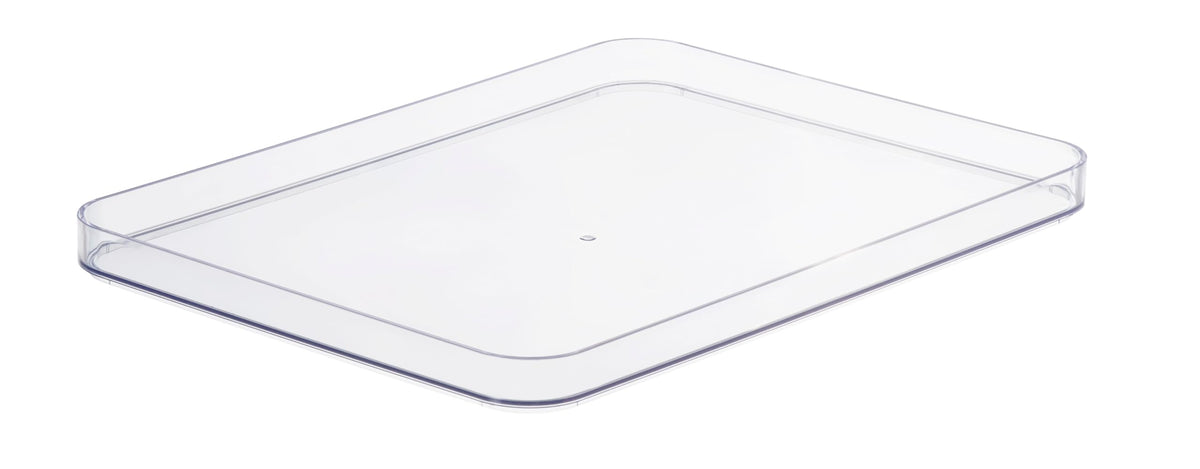 SmartStore Compact Clear L Storage Box Lid | Transparent | Premium Material | Dishwasher Safe | Stackable Design | Versatile Use