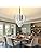 AHXIAOZN Luxury Chandelier Crystal Light, K9 Crystal Chandelier, Silver Ceiling Lights Living Room,Round Lampshades