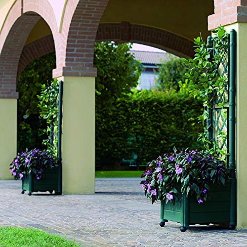 Stefanplast Italy tray with espalier, plastic, rectangular, 100 x 43 x H. 142 cm anthracite