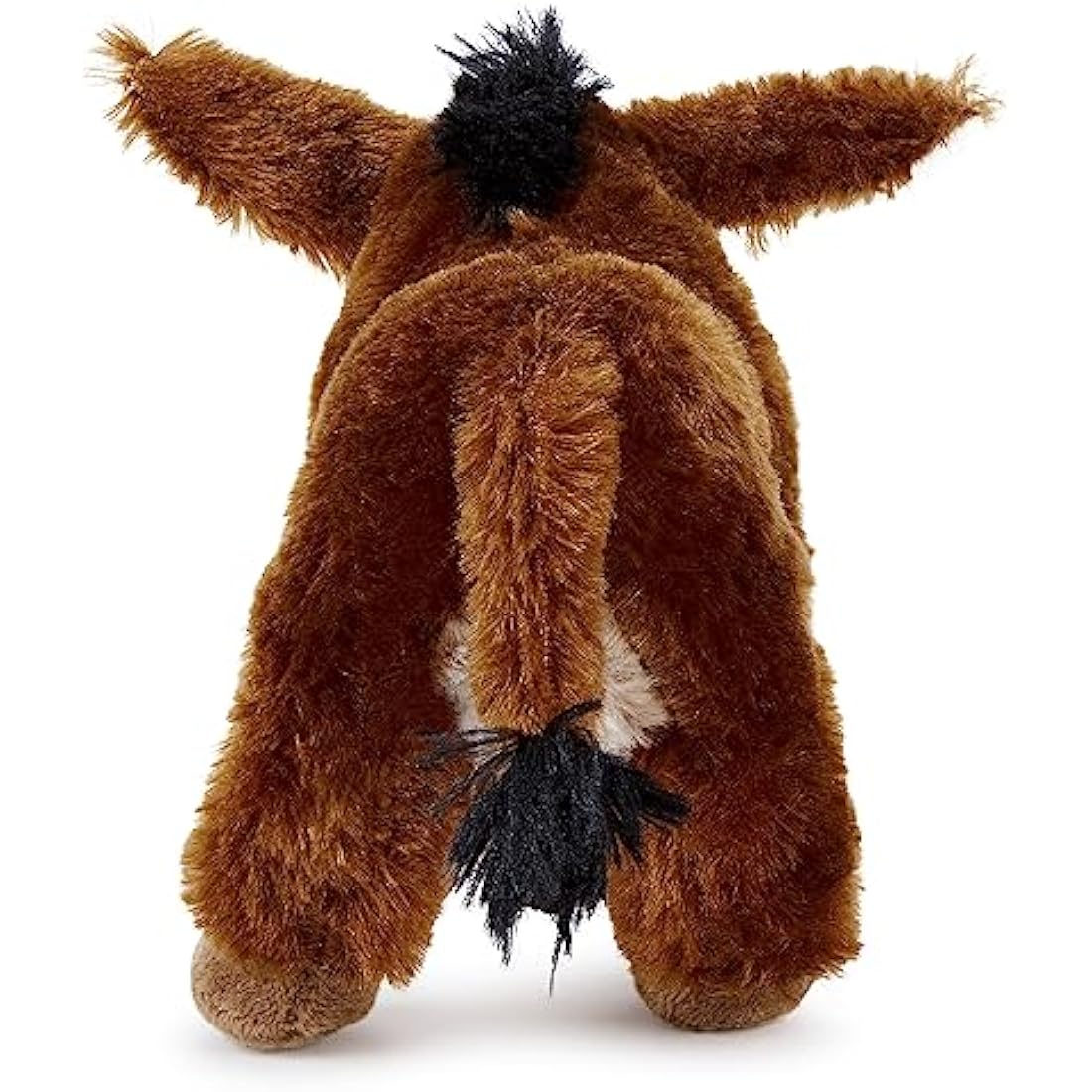 Zappi Co 100% Recycled Plush Donkey Toy (21cm Length) Stuffed Soft Cuddly Eco Friendly animals Collection For New Born Child First kid
