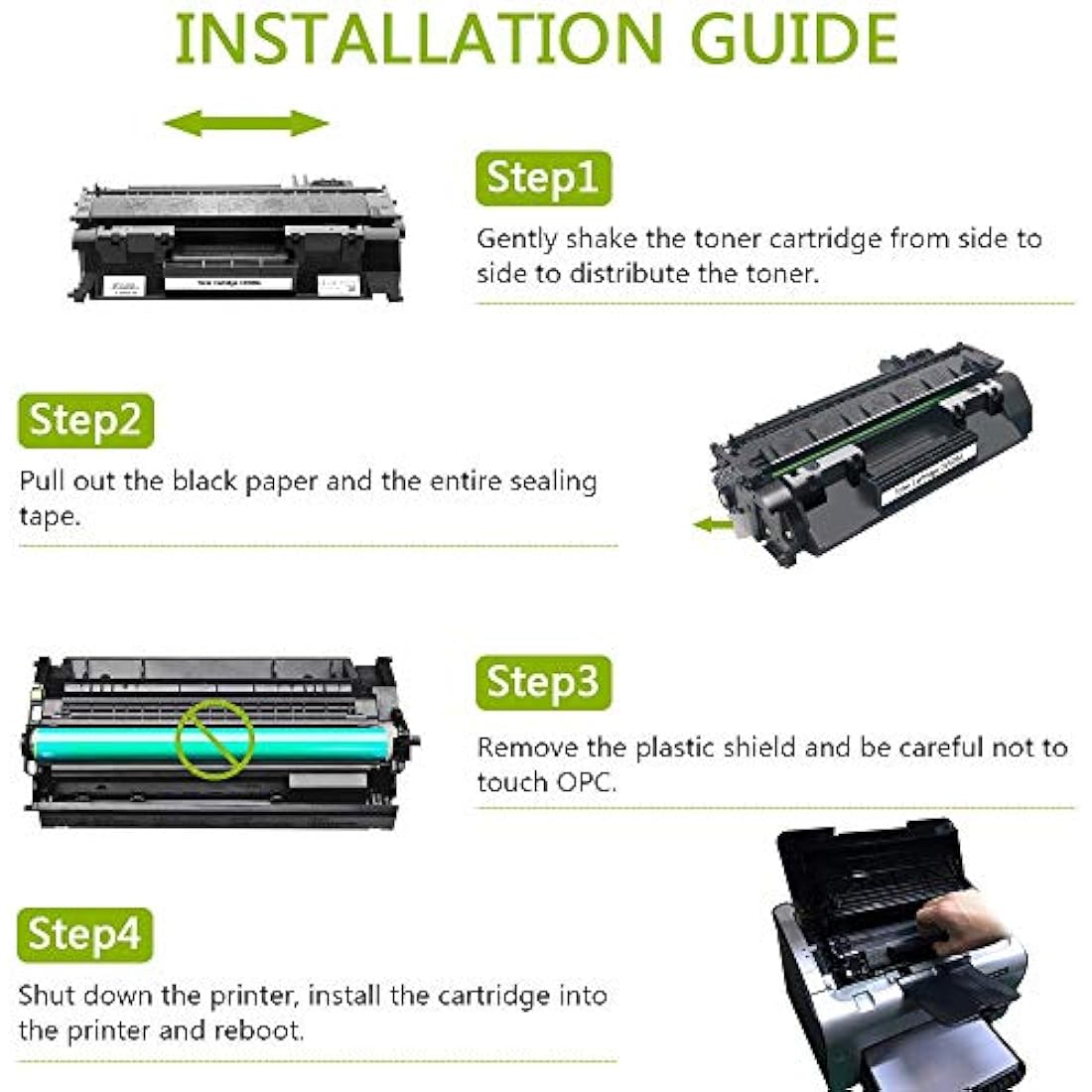 ZOOMTEC Compatible CE505A 05A Toner Cartridge Replacement for CE505X LaserJet P2035 P2035N, LaserJet P2050, LaserJet 2055 2055DN P2055D P2055DN P2055X Printer, 2300 pages Cartridge(2 Pack)
