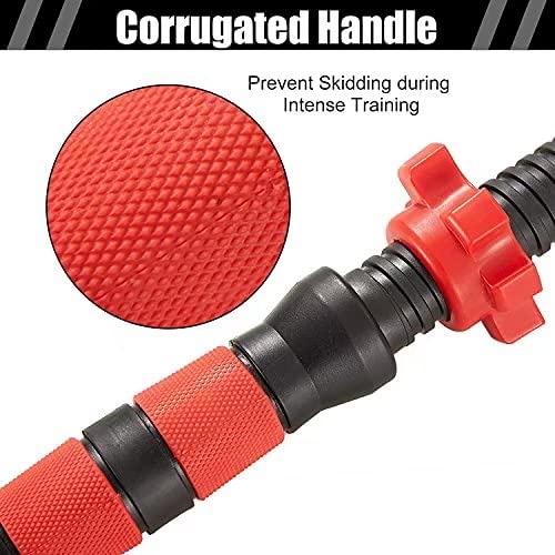 BCBIG Adjustable Dumbbells Weights Set pair Home Gym Fitness for Men/Women Barbell Set 2-in-1 with connector Strength Training Fitness 15KG(7.5KG*2)