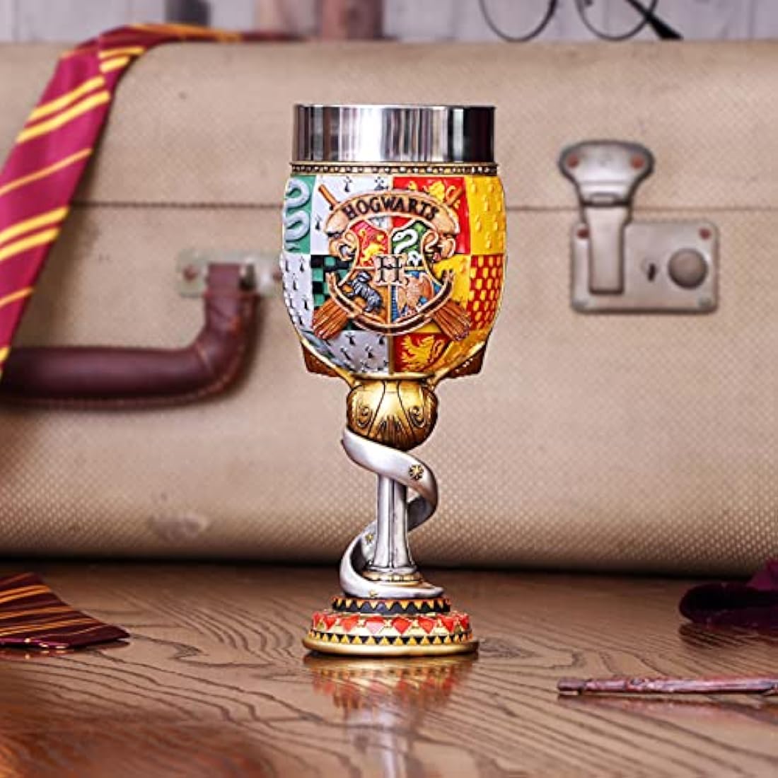 Nemesis Now Harry Potter Collectible Goblet, Resin, Yellow, 19.5cm
