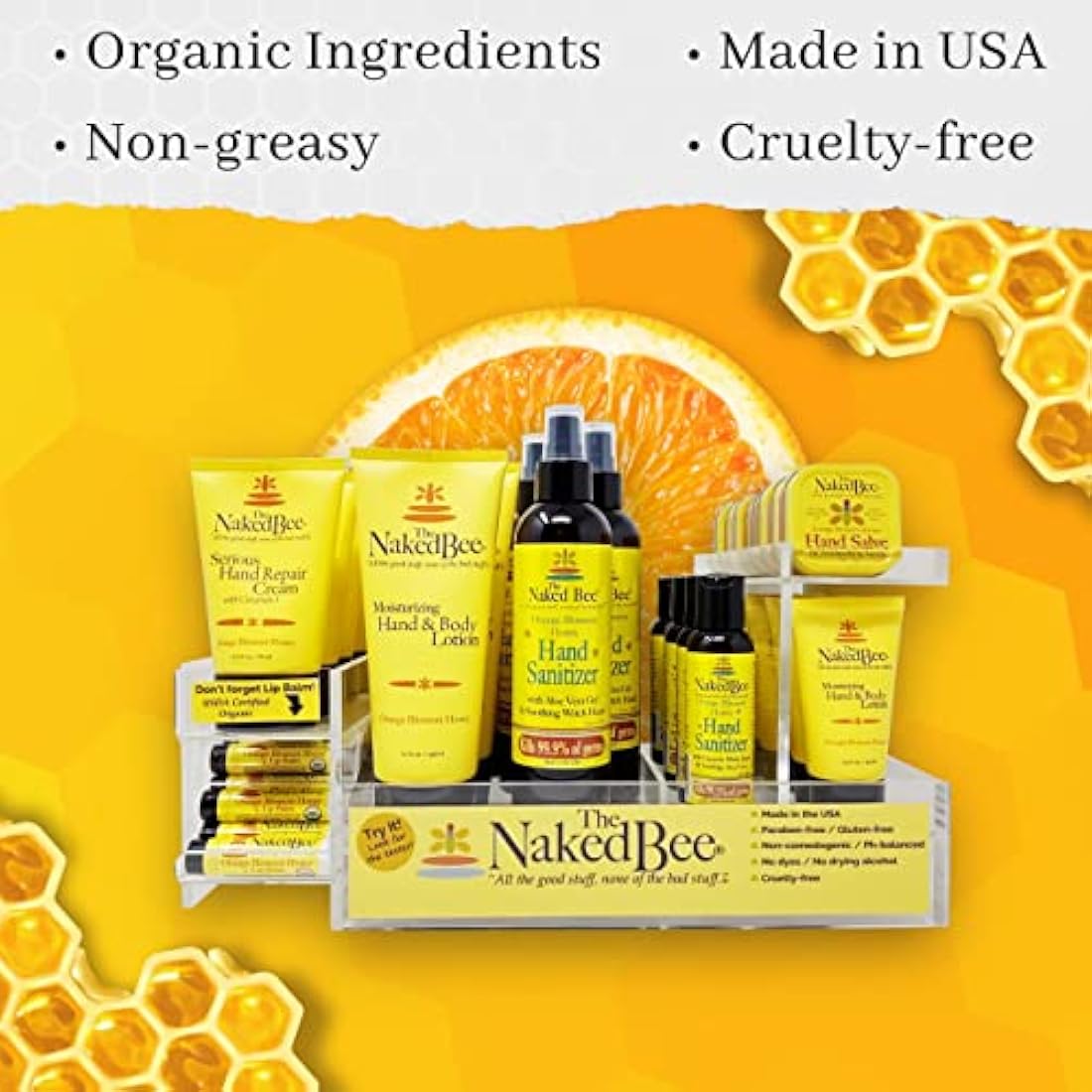The Naked Bee Orange Blossom Hand & Feet Gift Set. Serious Repair Hand Cream & Restoration Foot Balm. Pamper Gifts for Women. Moisturising Hand & Foot Skin Care Set. Feet Balm & Hand Cream Gift Set.