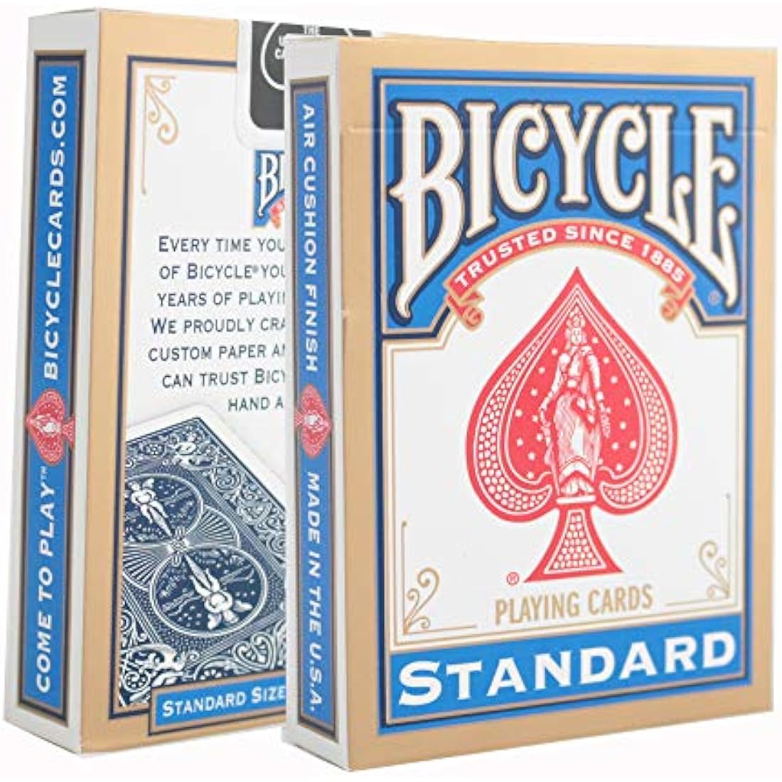 Stripper Bicycle Deck - Easy Magic Card Trick - Includes Cipher Card Bag (Blue)