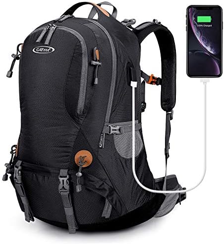 G4Free Hiking Backpack 50L Waterproof Backpack with Rain Cover for Mountaineering Travel Camping Trekking Outdoor Sports for Men Women