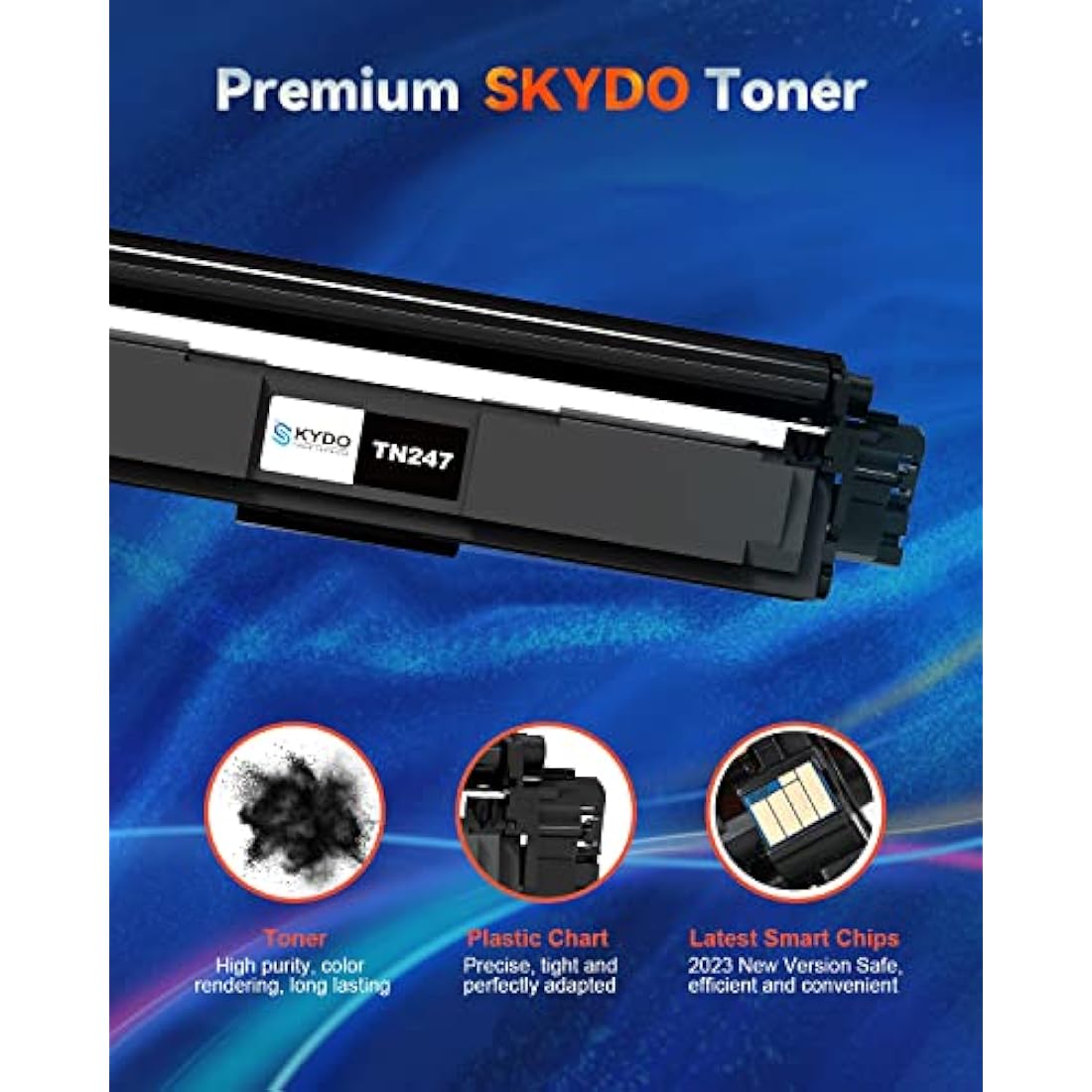 Skydo TN247 Toner Cartridge TN 243CMYK Toner Value Pack, Compatible for Brother DCP-L3550CDW HL-L3230CDW DCP-L3510CDW MFC-L3710CW HL-L3210CW MFC-L3750CDW MFC-L3770CDW HL-L3270CDW Printer (5-Pack)