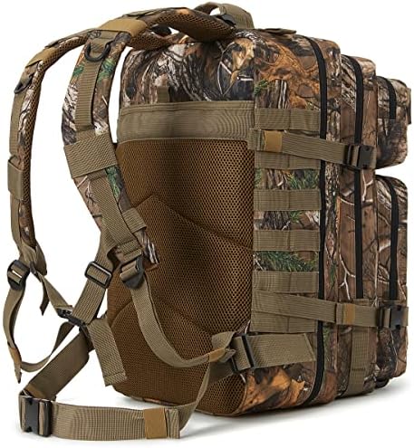 QT&QY 45L Military Tactical Backpacks Molle Army Assault Pack 3 Day Bug Out Bag Hiking Treeking Camouflage Hunting Rucksack