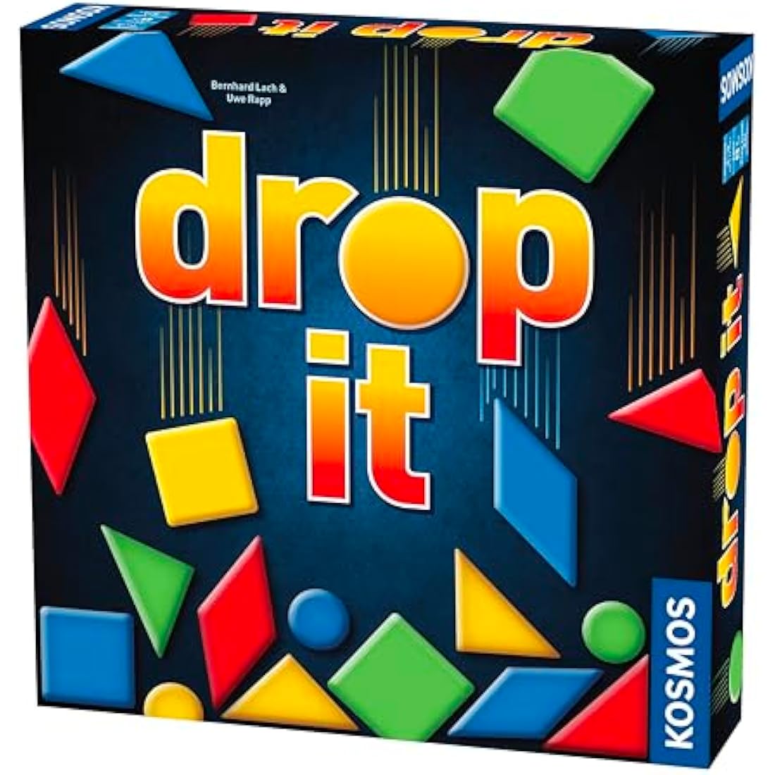 Thames & Kosmos Drop It, Competitive Game, Family Games for Game Night, Strategy Board Games for Adults and Kids, For 2 to 4 Players, Age 8+