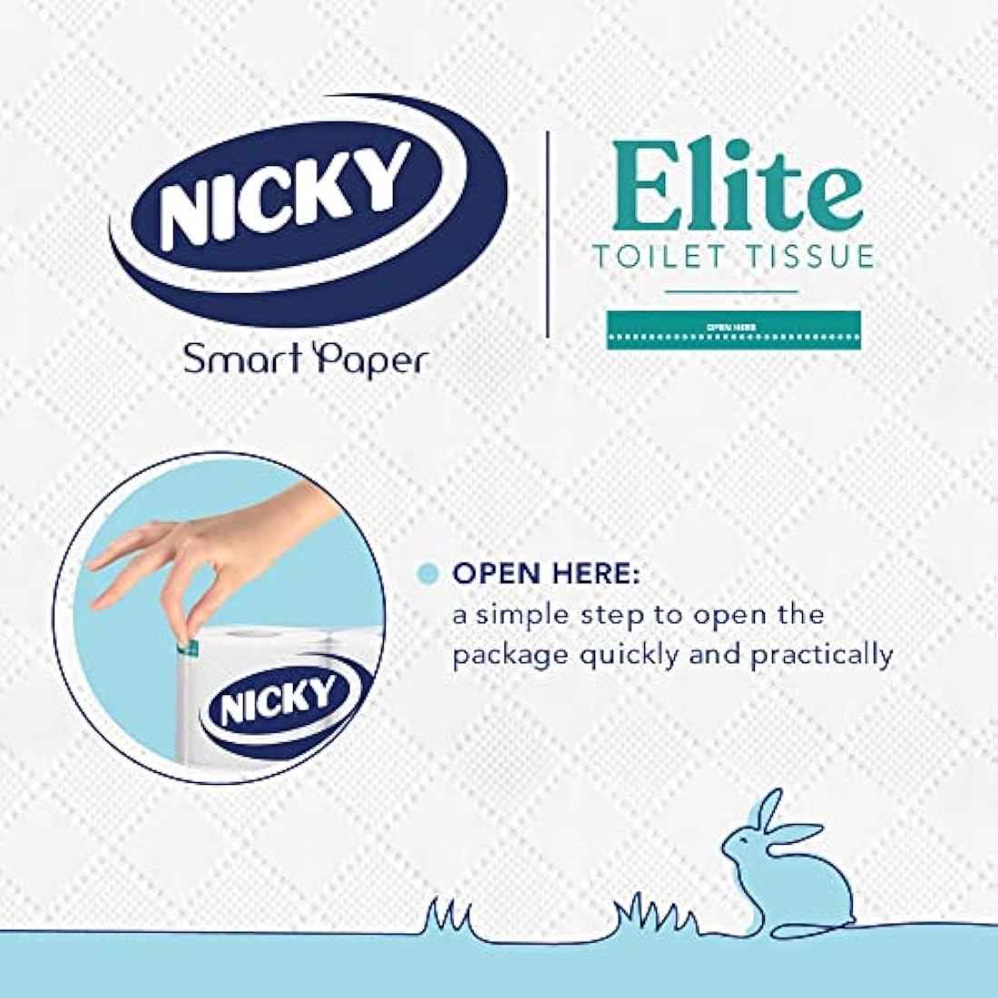 Nicky Elite Scented Toilet Tissue | 24 Rolls of White Toilet Paper| 3-ply | Talc Scent | Softness to The Skin | Enriched with Lotion |100% FSC Certified Paper | Extra Value Pack