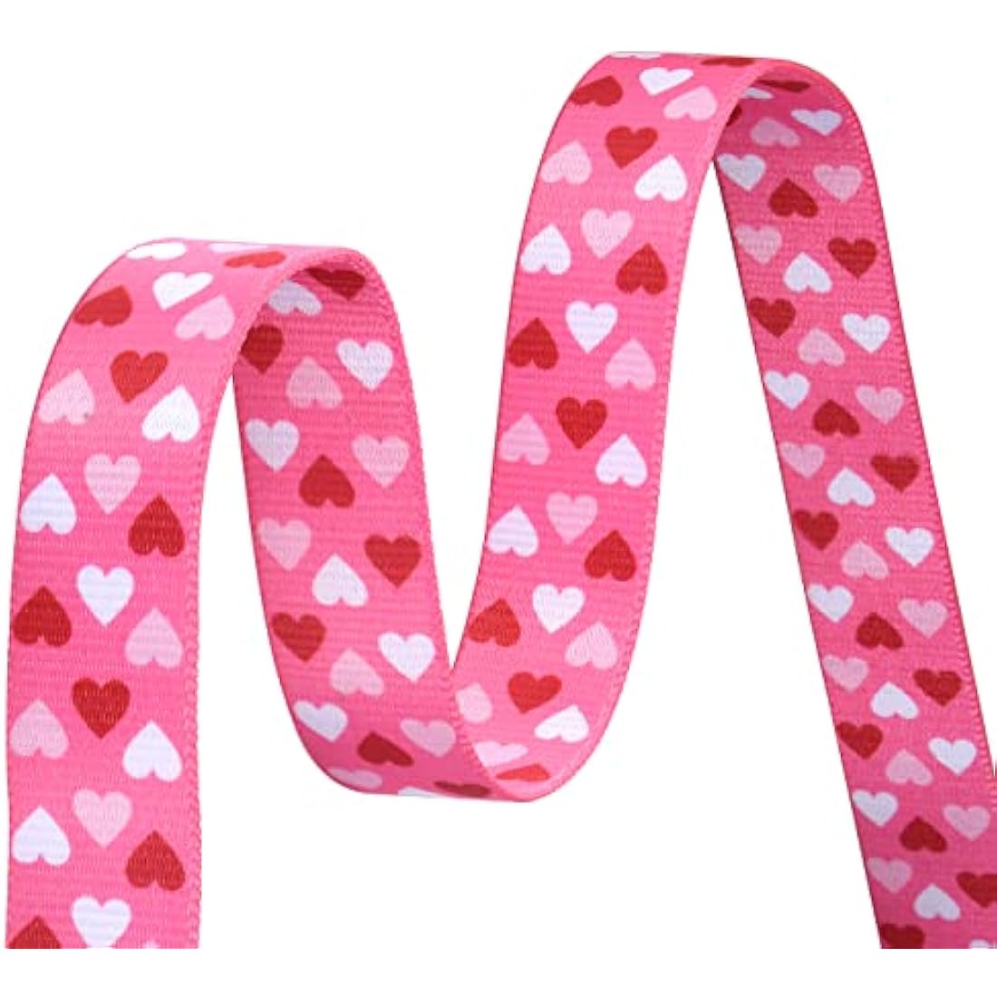 Mihqy Valentine's Day Dog Collar and Lead Set - Adjustable Heart Dog Collar - Love Theme - Perfect for Small Medium Large Dogs(Pink Heart Set,M)