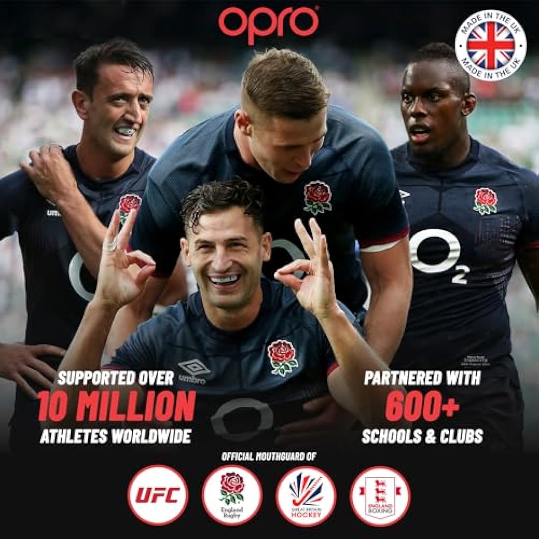 OPRO Instant Custom-Fit Mouthguard – Dentist Level Gum Shield Adult and Kids – OPRO Mouth Guard Boxing and MMA, Self-Fit Gum Shield Rugby and Hockey – Maximum Protection with Dental Warranty