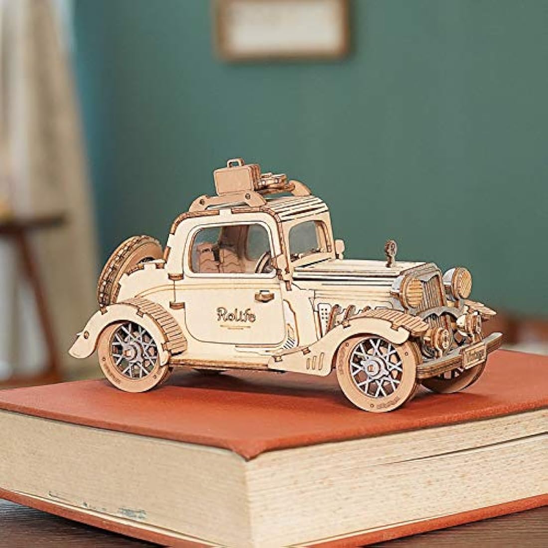 Rolife 3D Puzzle - Wooden Car Puzzles for Adults DIY Model Cars, Creative Craft Construction Kits Toy Building Sets for Adults, Home Decor Gifts for Teens